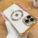 Luxury For Magsafe Magnetic Charging Transparent Silicone Case for iPhone 14 Plus 13 12 11 Pro Max Protector Shockproof Cover