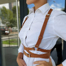Women Sexy Garters faux Leather Women Body Bondage Cage Sculpting Harness Waist Belt Straps Suspenders Goth Harajuku Belt
