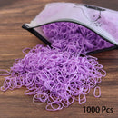 1000PCS Disposable Rubber Band Hairband For Children Ponytail Hairs Ties Colourful Elastic Hair Bands Baby Hair Accessories