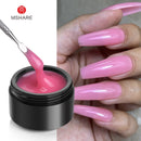 MSHARE 10ml Milky White Builder Nail Extension Gel Self leveling Nails Quick Building Clear Pink Nail Tips UV Led Gel Soak Off