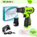 YIKODA 12V 16.8V 21V 25V Electric Screwdriver Cordless Drill Rechargeable Lithium Battery Mini Wireless Power Driver Tools
