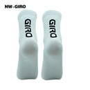 NW-GIRO 2022 New Cycling Socks Bike Nurse Compression Road Bike Running Mtb Knee-high White Sports Funny Brand Black