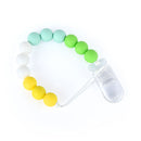 Baby Pacifier Chain Wooden Handmade Chain Silicone Wooden Plastic Clip Baby Nipple Clips Teether Necklace baby Chew accessories
