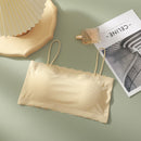 Fashion Women Sling Tube Top Sexy Bra Top Breathable Chest Pad Wearing Underwear Seamless Ice Silk Breast Wrap Lingerie Female