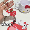 Kawaii Sanriod Accessories Kitty kuromi My Melody Cartoon Silicone Case Backpack Pendant Keychain Anime Toys for Girls Gifts
