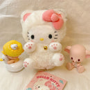Sanrio 10cm Kuromi My Melody KT Cat PC Dog Hello Kitty Keychain Anime Plush Figure Pendant Accessories Cute Animals Toys