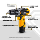 DEKO DKCD Series Compact Cordless Drill Electric Screwdriver Rechargeable Driver DC Lithium-Ion Battery Charged Power Tools