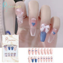 Fake Nails Art Nail Tips Press on False with Designs Set Full Cover Artificial Short Packaging Kiss Display Clear Tipsy Stick