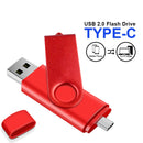 Type-C 128g Key High Speed USB Flash Drive OTG Pen Drive 128GB Usb Stick Pendrive Flash Disk for Android PC/Car/TV USB-C