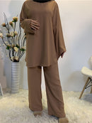 Eid Mubarak Kaftan Dubai Abaya Turkey Muslim Fashion Hijab Dress Sets Islam Clothing Abayas For Women Musulman Ensembles De Mode