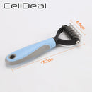 Hair Removal Comb for Dogs Cat Detangler Fur Trimming Dematting Deshedding Brush Grooming Tool For matted Long Hair Curly Pet