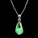 FAMSHIN Fashion Silver Color Charm Luminous Pendant Necklace Women Moon Glowing Stone Necklace Christmas Necklaces Jewelry Gifts