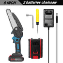 21V Portable Mini Electric Pruning Saw Rechargeable chainsaws Wood Spliting Chainsaw Woodworking Tool for Orchard Branch Clip