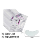 50/100pairs Eyelash Extension Paper Patches Grafted Eye Stickers 7 Color Eyelash Under Eye Pads Eye Paper Patches Tips Sticker