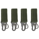 2pcs Tactical Hanging Buckle Molle Nylon Webbing Belt Triangle Buckle Outdoor Climbing Camping Tool Accessory Carabiner Keychain