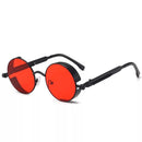 Classic Gothic Steampunk Sunglasses Luxury Brand Designer High Quality Men and Women Retro Round Metal Frame Sunglasses UV400