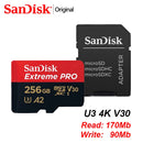 SANDISK Ultra 256GB Micro SD 128GB Memory Card 64GB 32GB Micro SD Card SD/TF Flash 512GB 1TB 400GB Microsd for Phone Extreme Pro
