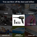 500W Electric Compressed Air Duster Blower Canned Air Spray for Computer PC Keyboard Clean Hair Dryer,Air Pump for Inflatables