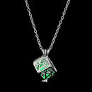 FAMSHIN Fashion Silver Color Charm Luminous Pendant Necklace Women Moon Glowing Stone Necklace Christmas Necklaces Jewelry Gifts