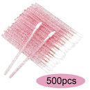 50/100/300/500pcs Eyebrow Eyelash Brushes Eyelash Spoolies Mascara Wands Disposable Applicator for Eyelash Extension Makeup Tool