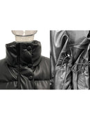 Elina Black Stand Collar Vests Women Fashion Zipper PU Leather Coats Women Elegant Autumn Winter Short Vests Female Ladies IAC