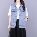 DEAT Fast Delivery New Autumn Fashion Women’s Denim Jacket Full Sleeve Loose Button Pearls Short Lapel Wild Casual 2022 AP446