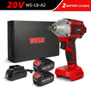 WOSAI 20V Cordless Brushless Electric Wrench Impact Wrench Socket Wrench 320N.m Li-ion Battery Hand Drill Installation