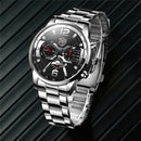 2022 Fashion Mens Stainless Steel Watches Luxury Men Sports Quartz Wrist Watch Male Business Casual Leather Watch reloj hombre