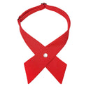 Crisscross bow tie fashionsolid color detachable collar jk Apparel Accessories