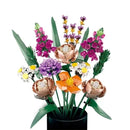 Moc Bouquet Orchid block flower Succulents Potted Building Blocks FIT for 10311 Romantic Kit Assembly Building Toy girl gift
