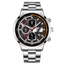 Luxury Brand Mens Watches Fashion Men Sports Stainless Steel Quartz Wrist Watch Luminous Clock Man Business Watch часы мужские