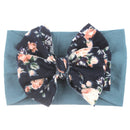 New Bohemia Elastic Printed Flower Kids Headband Newborn Infant Knot Bows Headwraps Baby Girls Headwear Cute Gifts Photo Props