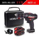 Cordless Screwdriver Electric Screwdriver Cordless Drill Power Tools Handheld Drill Lithium Battery Charging Drill + Battery