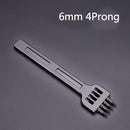 1PC 4/5/6mm Leather Black Round Hole Row Punch Tool DIY Round Stitching Punch Sewing Stitching Punch Carving Work Saddle Set