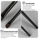 1pcs Professional Black Eyebrow Inclined Flat Angled Brush Makeup Tool Wooden Pole Eyeliner Eyeshadow Eye Brow Women Cosmetic