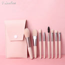4/6/8Pcs Makeup Brushes Set With Bag Lip Eye Shadow Brush Professional Cosmetic Brushes Kit Travel Mini Makeup Brush beauty tool