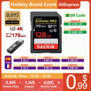 SanDisk Extreme Pro/Ultra SD Card 64GB SDXC SD 128GB 32GB Class10 Flash Memory Card 256GB 512GB 1TB SD Cards 4K SDHC For Camera