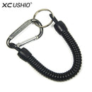 XC Tactical Lanyard Spring Rope Outdoor Hiking Camping Anti-lost Phone Key Chain Molle Military Backpack Attactment Spring Strap