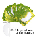 50/100pairs Eyelash Extension Paper Patches Grafted Eye Stickers 7 Color Eyelash Under Eye Pads Eye Paper Patches Tips Sticker