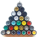 4PCS 1/64 Scale Alloy Car Model 5.2mm/11mm Size Rubber Tires + Wheels + Axles for Modified 1:64 Matchbox/Domeka/HW Model Cars