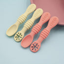 Baby Meal Spoon Set Food Grade Silicone Sticky Spoon Children Sticky Spoon Soup Spoon Fruit Color Silicone Training Spoon
