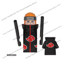 WM6109 Naruto blocks anime Sasuke Kakashi Madara Zetsu Might Guy Rock Lee mini action toy figures Assemble bricks toys kid gifts