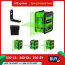 HILDA Laser Level Meter 2-Lines Cross Green Level Laser Horizontal & Vertical Nivel Laser Self-Leveling лазерный уровень
