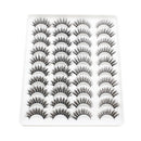 20 Pairs Mink Lashes Natural False Eyelashes Dramatic Volume Fake Lashes Soft Thick Long Eyelashes Wispy Makeup Extension 2022