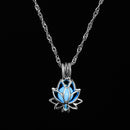 FAMSHIN Fashion Silver Color Charm Luminous Pendant Necklace Women Moon Glowing Stone Necklace Christmas Necklaces Jewelry Gifts