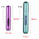 5ML/8ML Mini Small Perfume Refillable Bottle Portable Aluminum Atomizer Travel Refill Perfume Spray Bottle Cosmetic Container