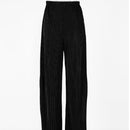 Ladies Shirt Suits Pleated Notched Single-Breasted Female Cardigan Two-Piece Loose Shirts and High-Waist Wide-Leg Pants Sets