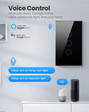 AVATTO Tuya WiFi/Zigbee Smart Light Switch, Neutral wire/No Neutral wire Required Wall Touch Switch Work with Alexa, Google Home