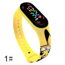 Pokemon Strap LED Electronic Watch Fashion Colorful Bracelet Touch Waterproof Anime Character Pikachu Educational Children&