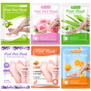PUTIMI 6packs Exfoliating Foot Mask Feet Peeling Mask Spa Socks Smooth Dead Skin Remover Moisturizing Whitening Foot Mask